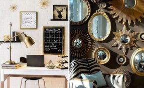 Large Silver Sunburst Mirror