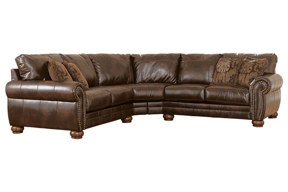 Leather Nailhead Sectional 