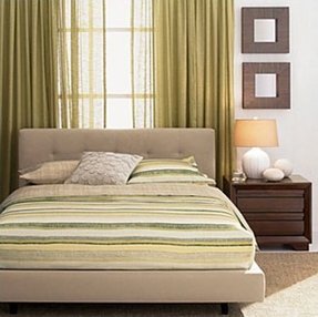 low headboard bed queen beds bedroom front window upholstered simple foter windows its very light serve role solid yet against