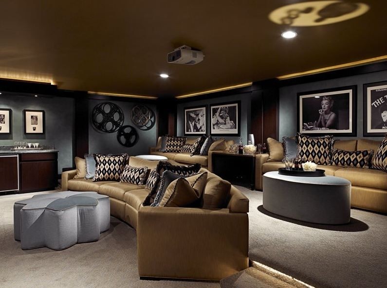 Media room nice combo of colors feng shui your home