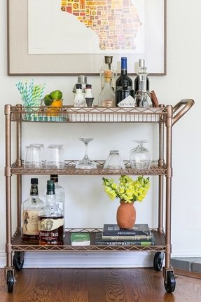 Metal Bar Cart Foter Metal Bar Cart