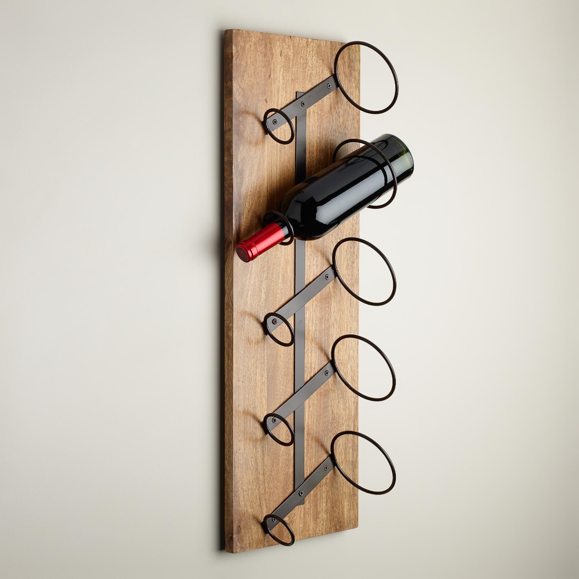 Wall Wine Rack Bottle Holders Shelves Bar Accessories Rustic Storage