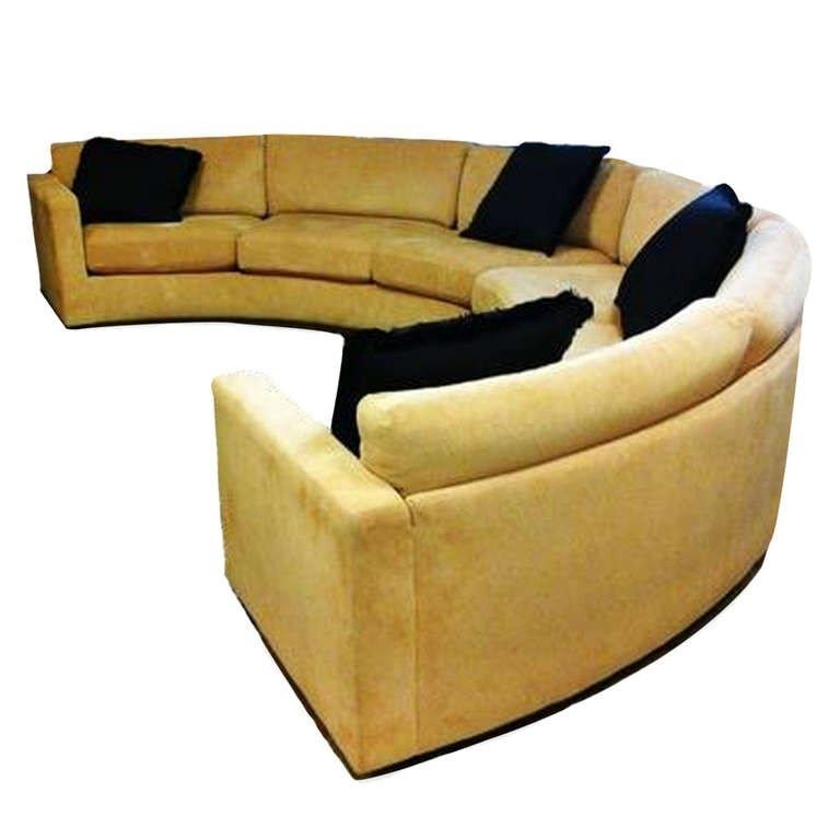 Milo baughman circular sectional sofa