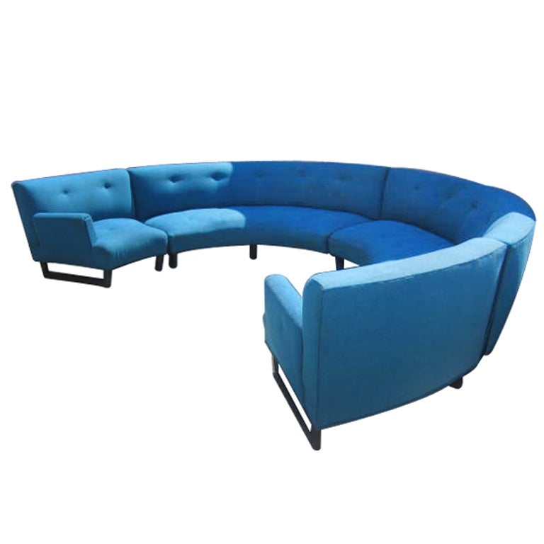 Round sofa sectional