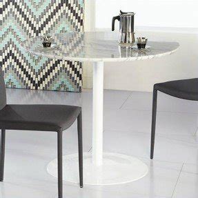 Round white marble dining table 1