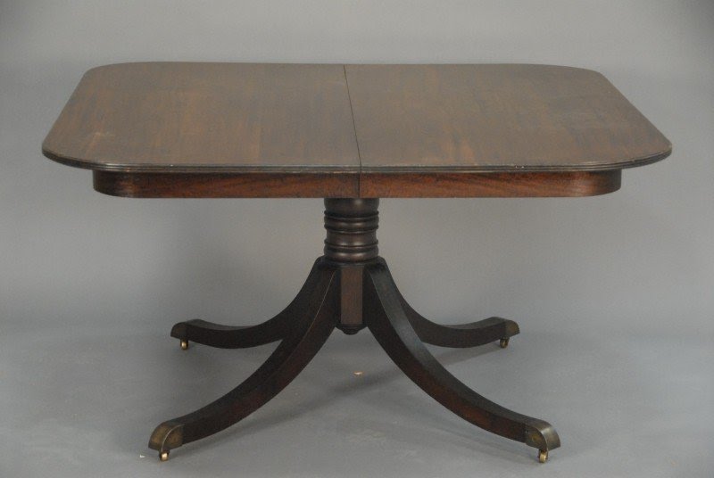 Square pedestal dining table 1
