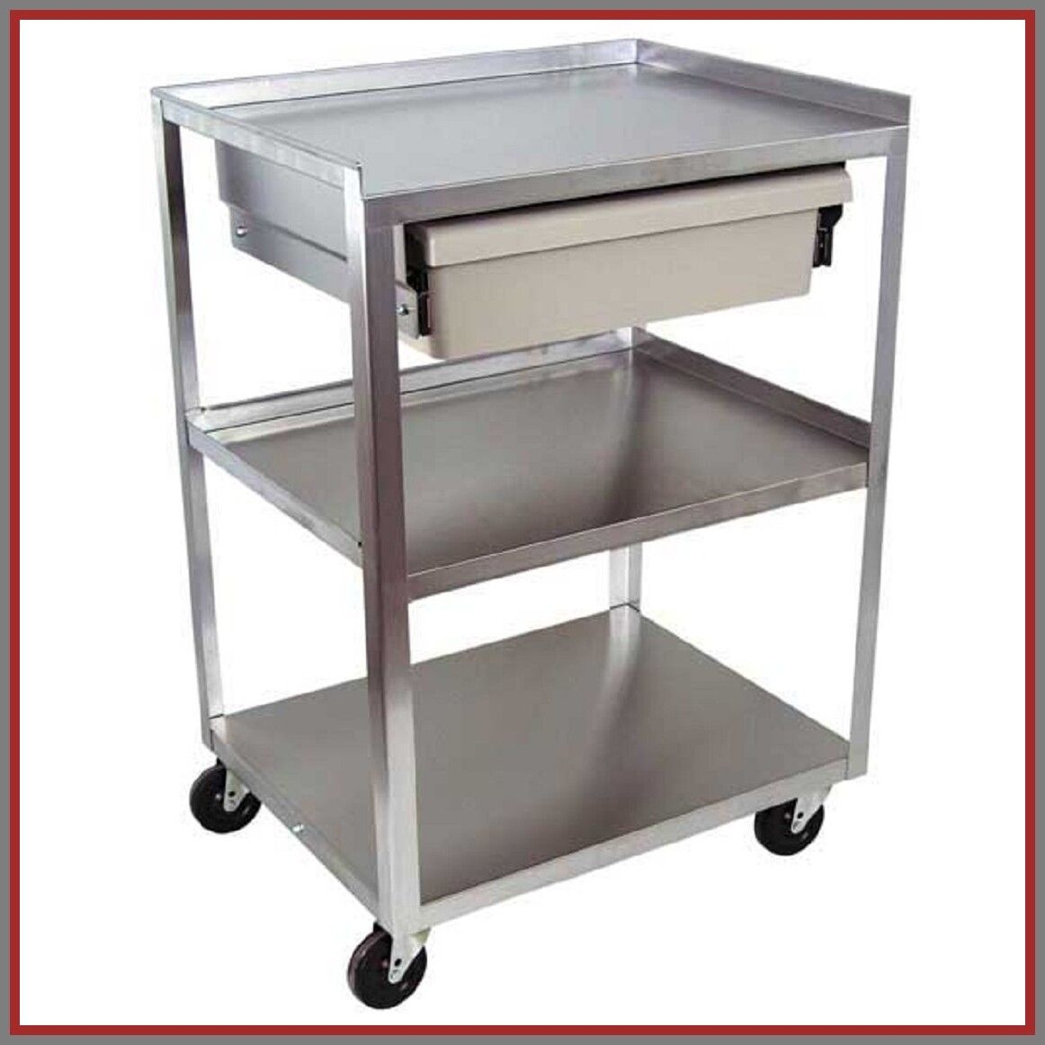 Stainless Steel Cart With Wheels 