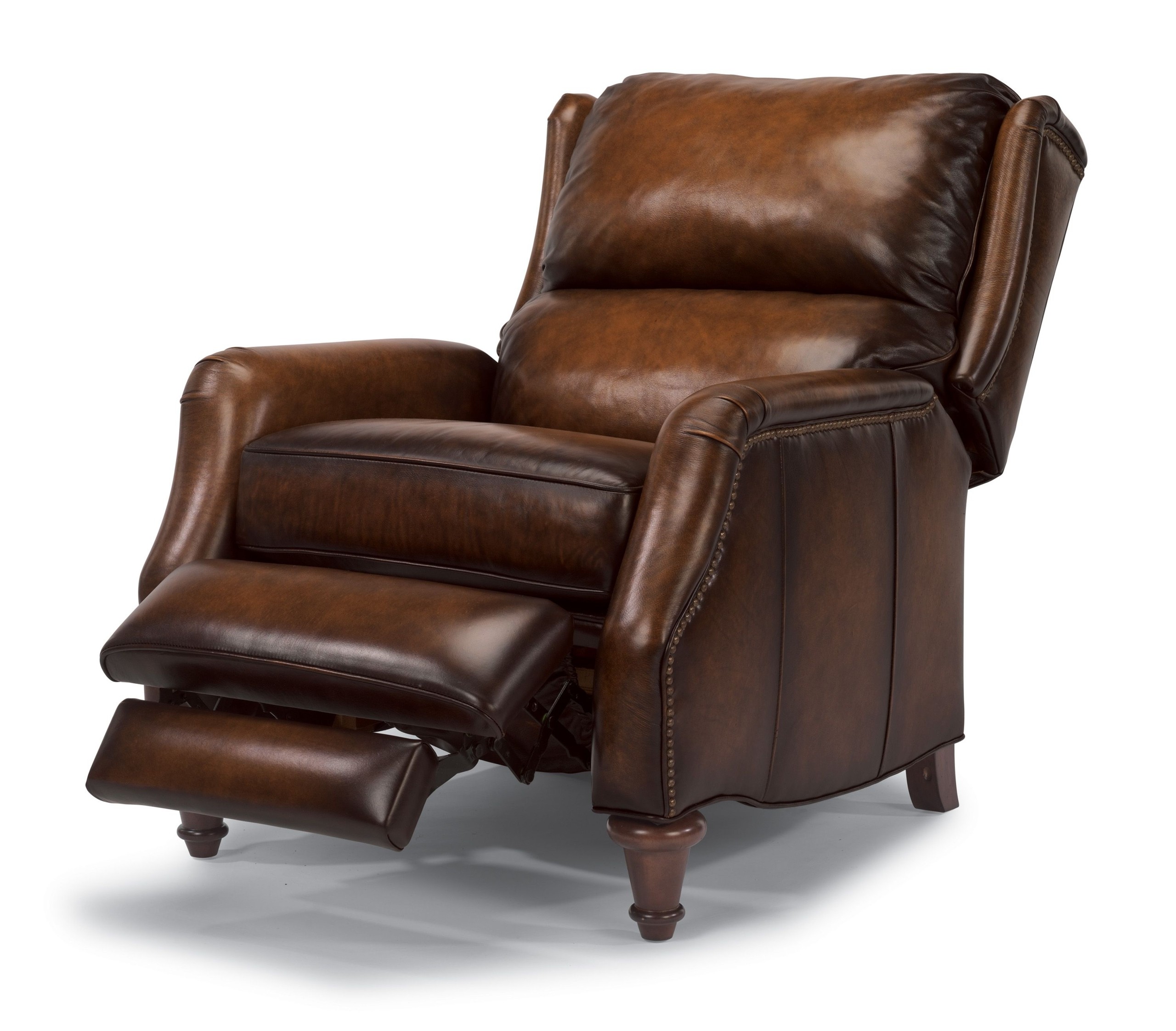 Small Wall Hugger Recliners Foter   Wall Hugger Leather Recliner 2 