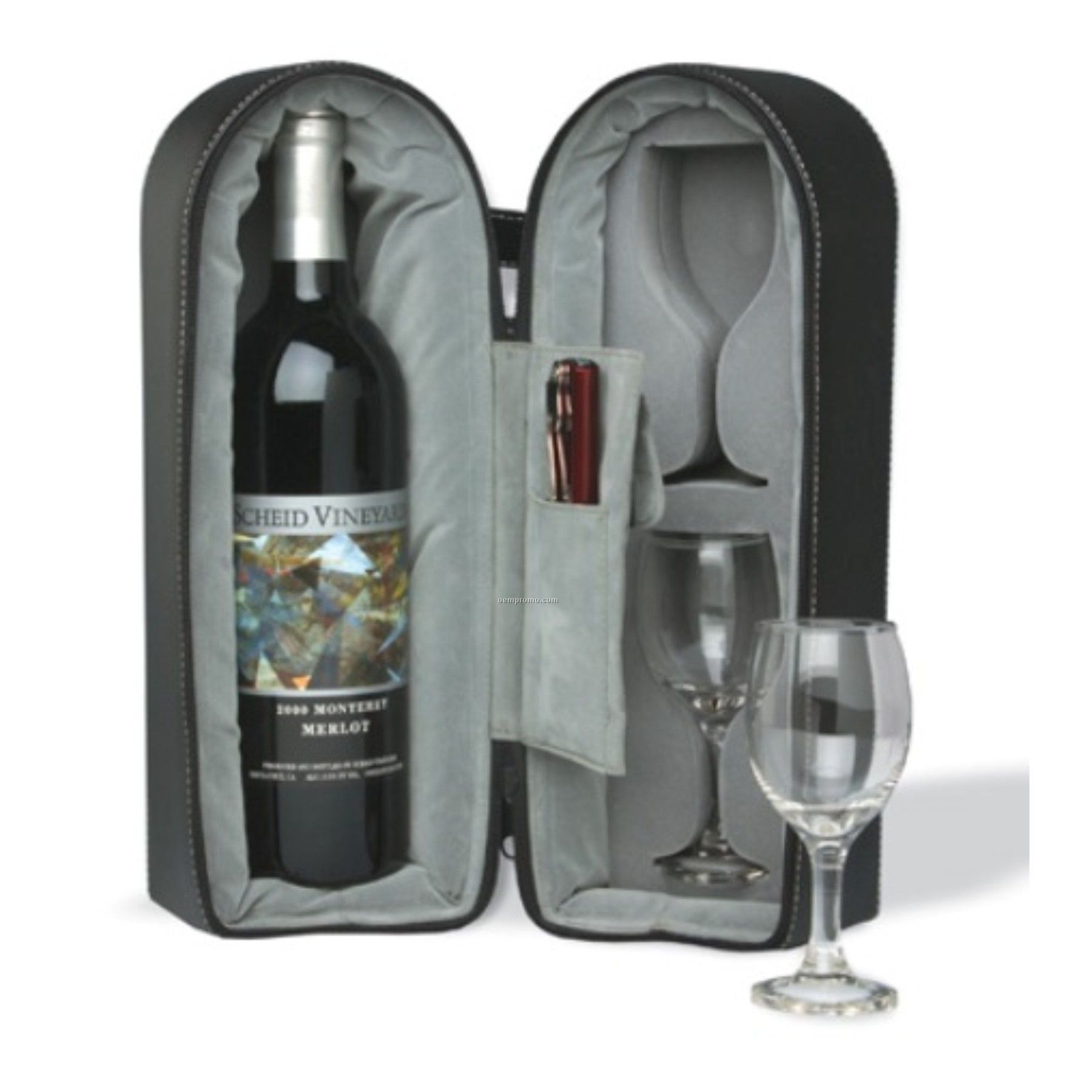 2 bottle wine carrying case