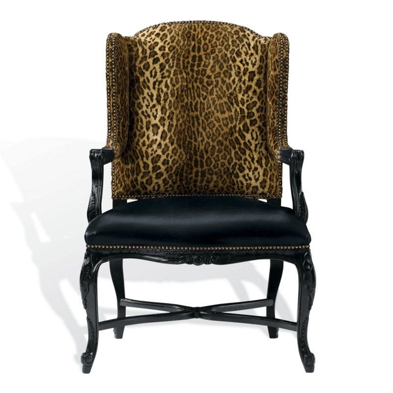 Animal print chair
