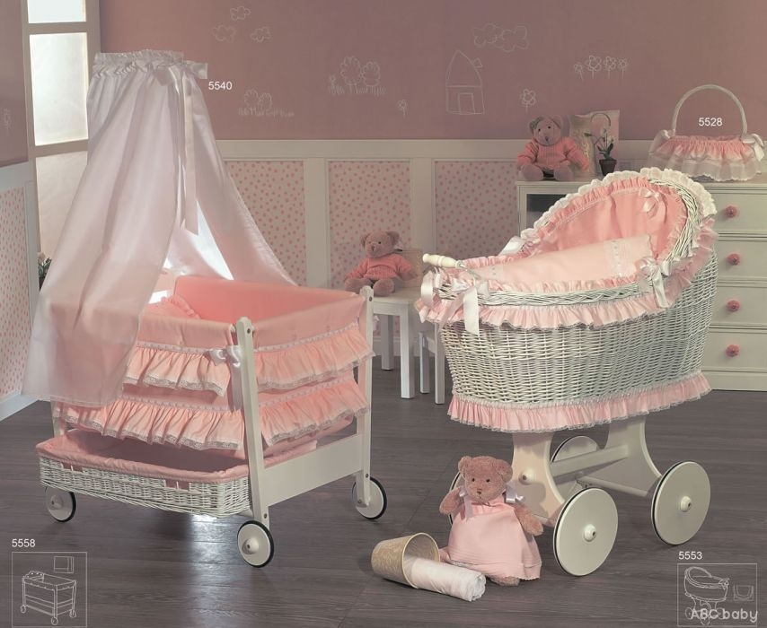 vintage baby cribs on wheels