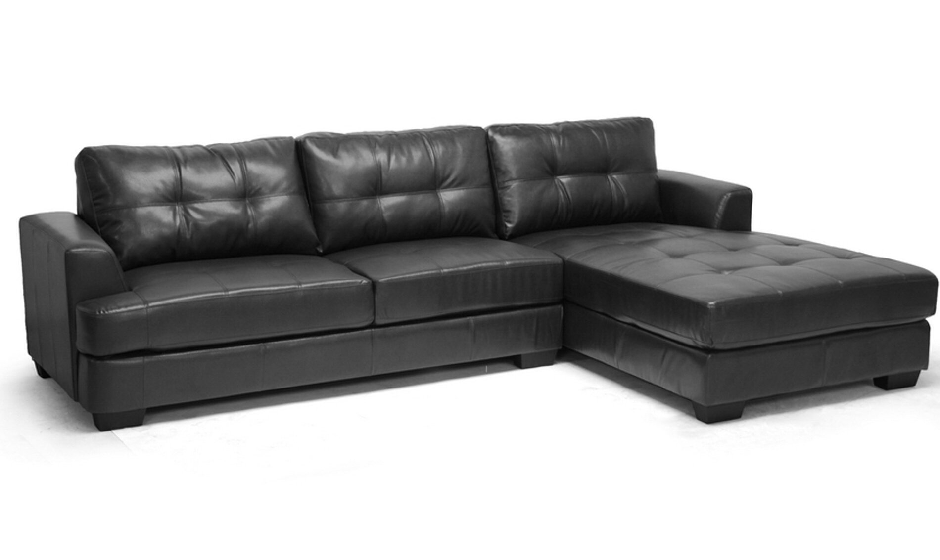 Baxton Studio Dobson Chaise Sectional