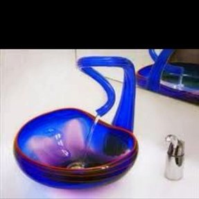 Blue Glass Vessel Sink Ideas On Foter