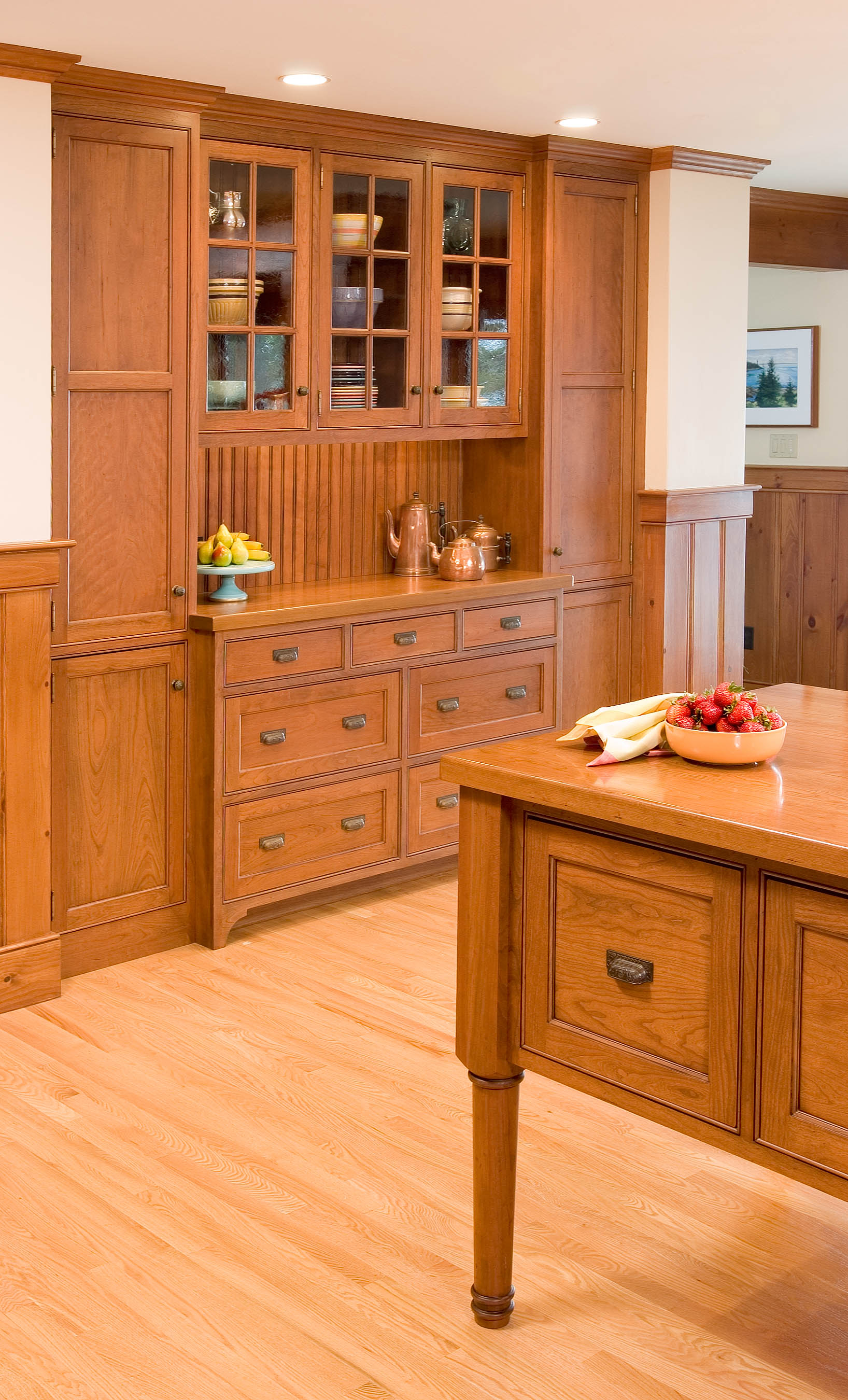 Built in china cabinet shaker kitchen cabinets from houzz