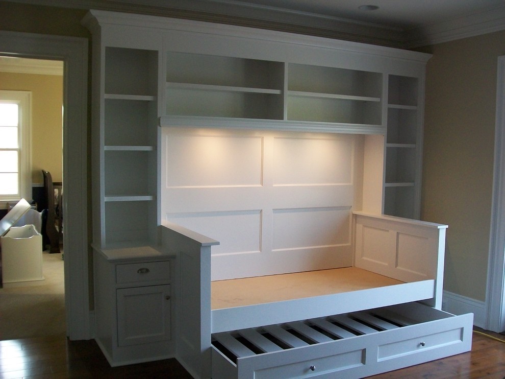 Built in trundle bed traditional spaces orange county