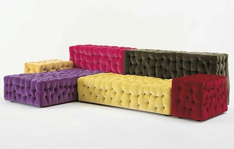 Colorful modern modular sectional sofas