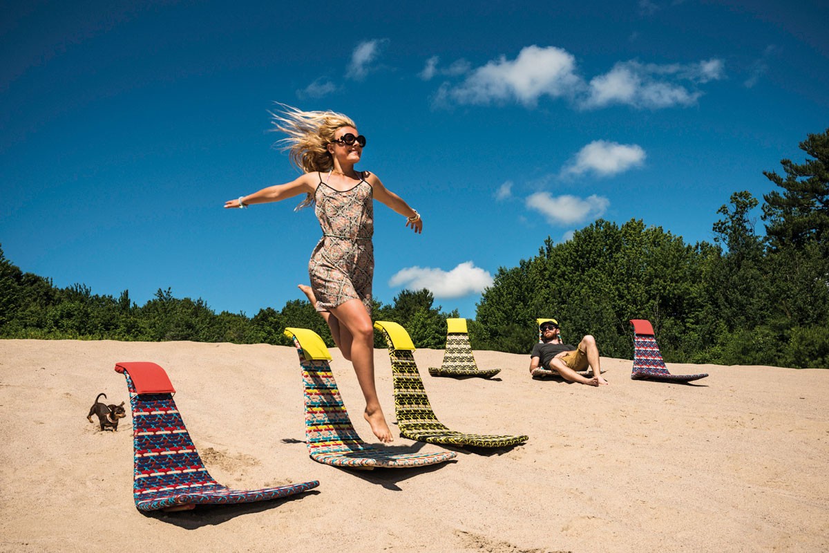 Low level beach discount chair