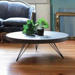 Round Black Coffee Tables - Foter