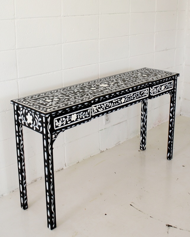 Hand painted console table 1