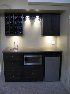 Glass kitchen cabinets