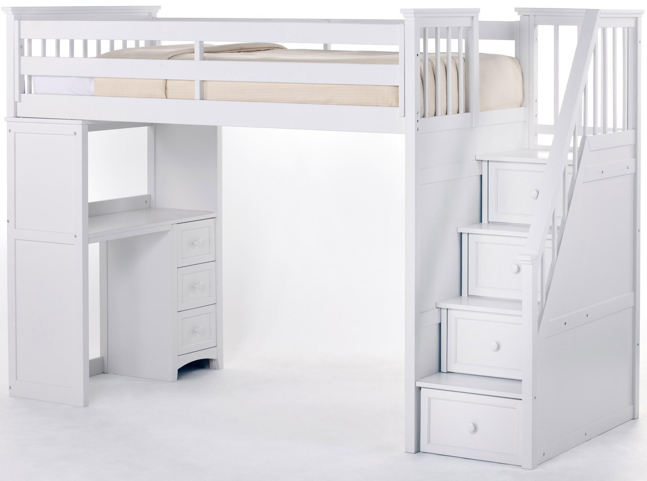 Kids bed with steps