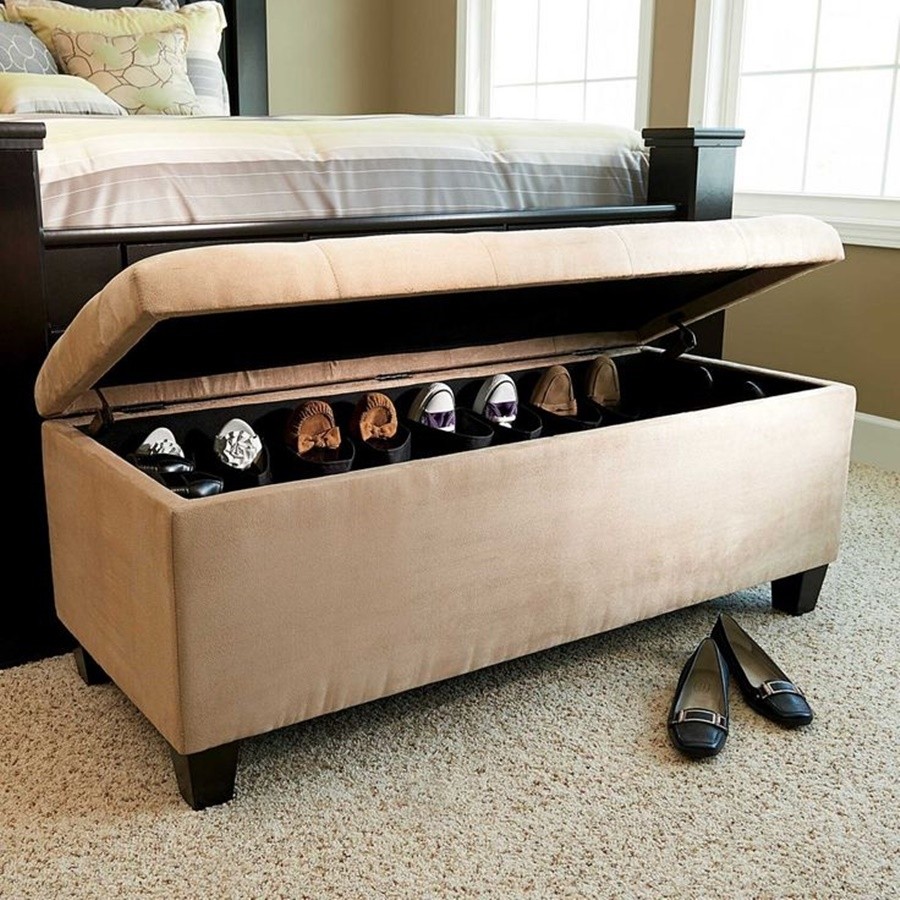 End Of Bed Storage Bench Foter   Narrow Storage Bench 