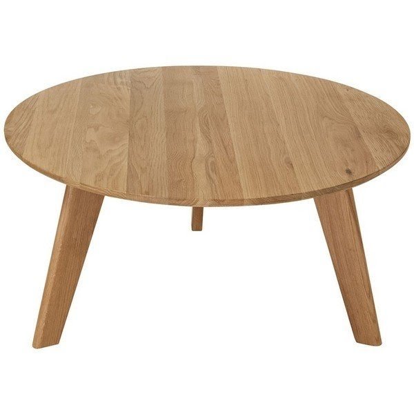 Oak round coffee table 1