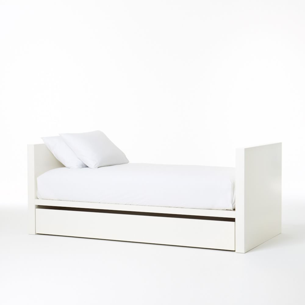 Parsons daybed white west elm with roll out trundle 999