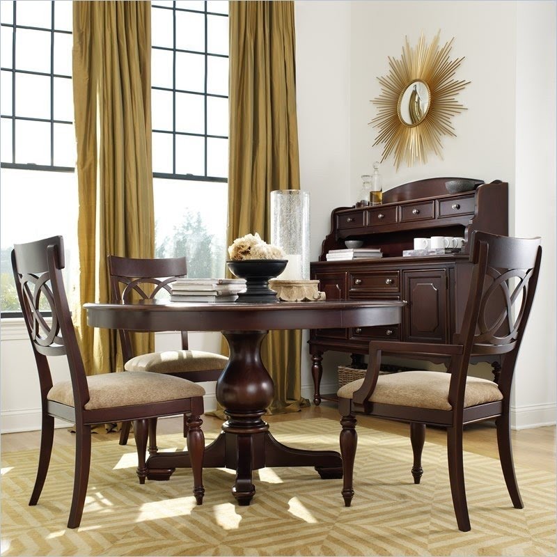Round dining room sets with leaf 4