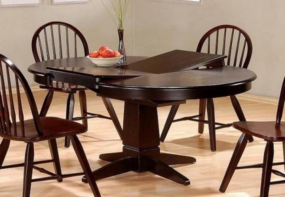 Round Dining Table With Butterfly Leaf - Ideas on Foter