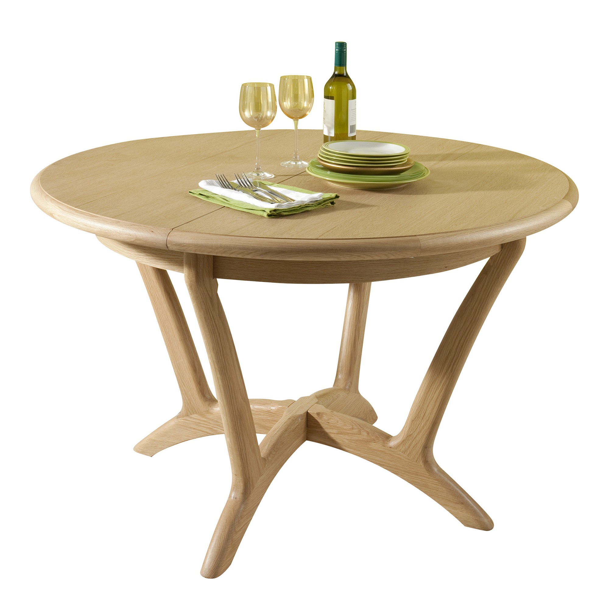 Round Dining Table with Butterfly Leaf - Ideas on Foter