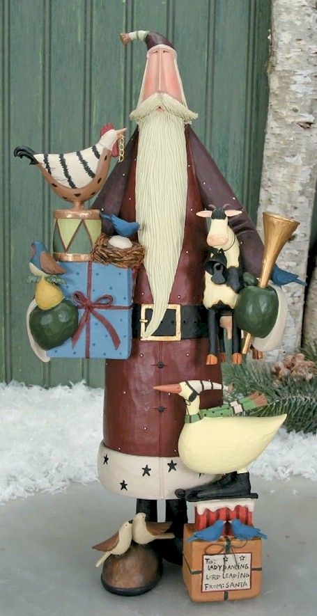 Santa with 12 days of gifts figurine 80 00 the