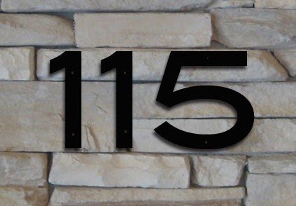 Set of 3 house numbers 3 inch up to 8