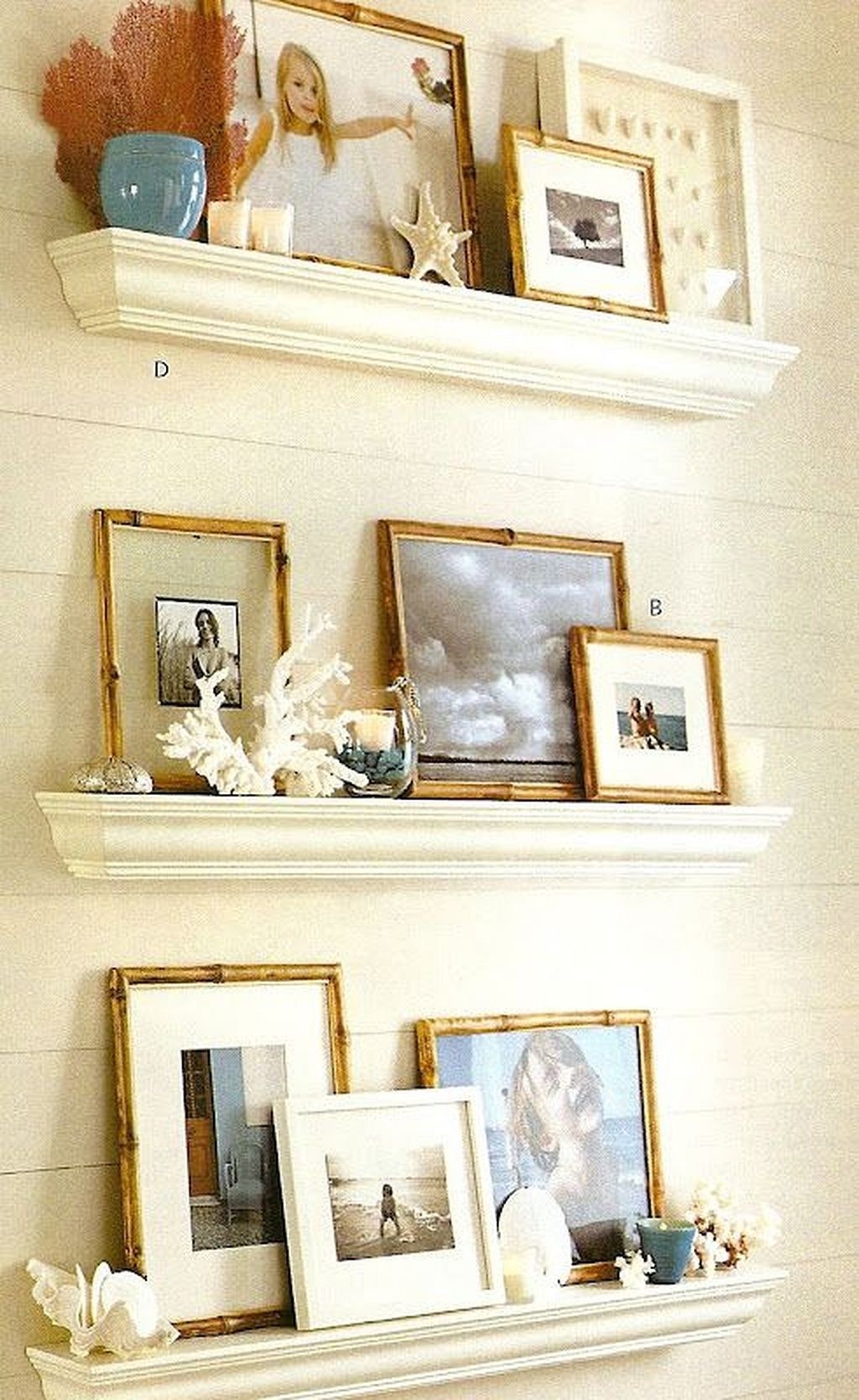 Shelves in living room