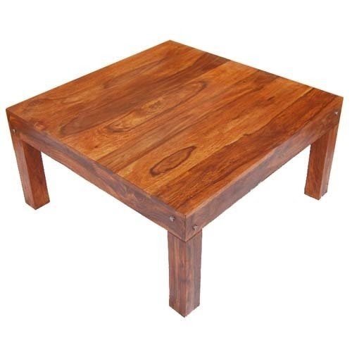 Solid Wood Traditional Rustic Square Coffee Table