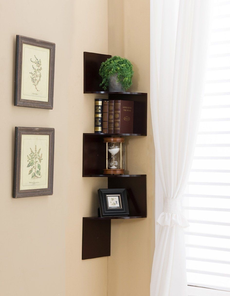Wall mount display shelf