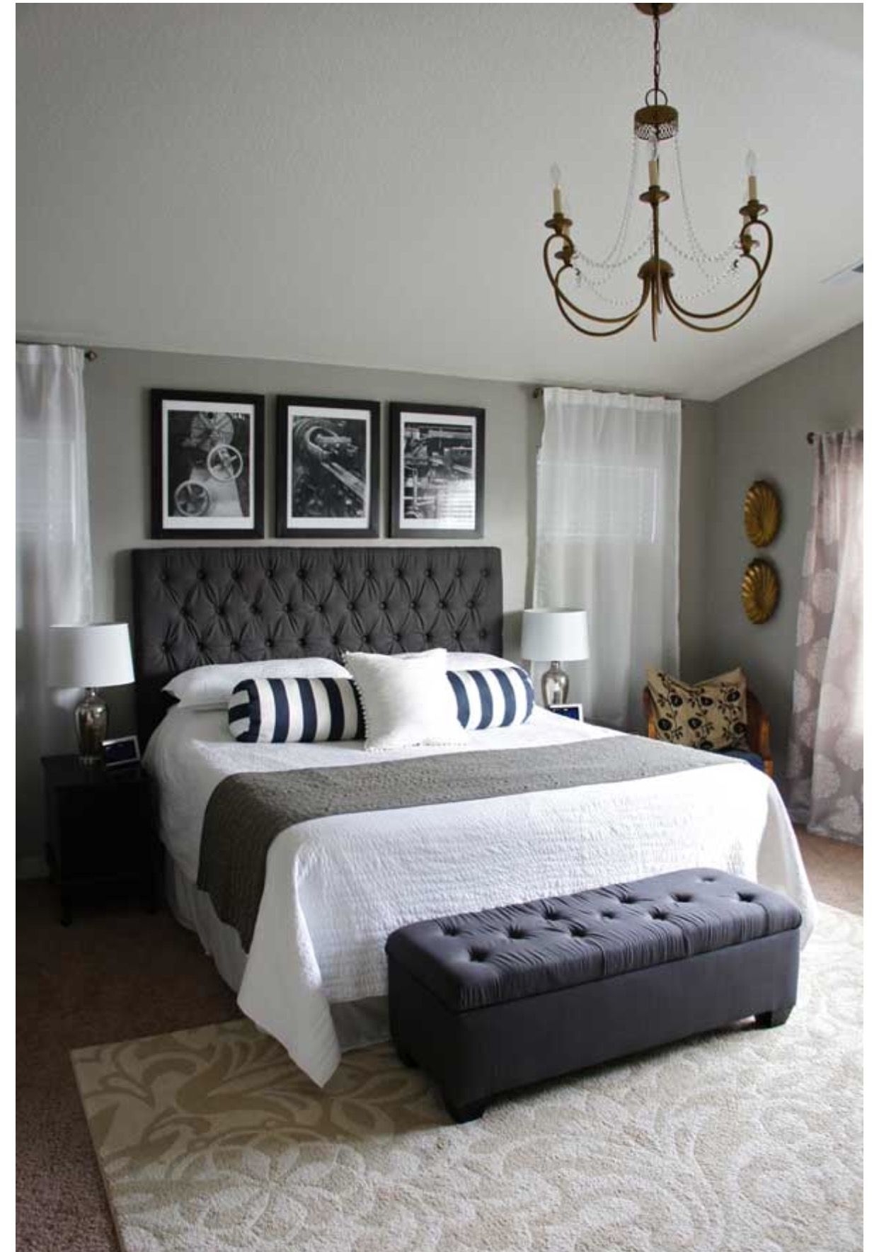 Tufted Headboard Bedroom Ideas ~ Headboard Tufted Headboards Nailhead ...