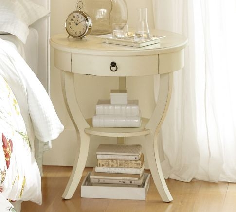 Carrie Pedestal Bedside Table