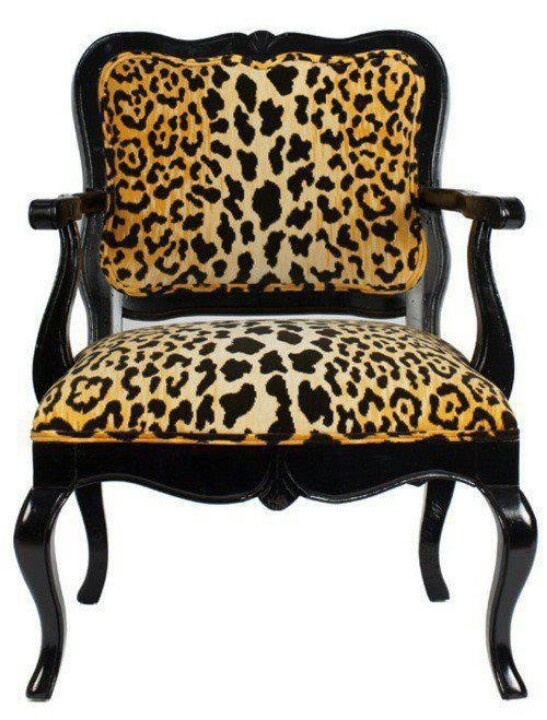 Cheetah print accent chairs