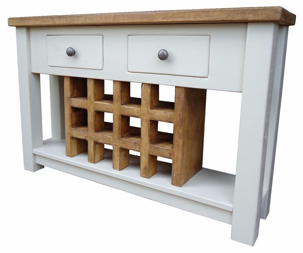 Console table with wine rack 1