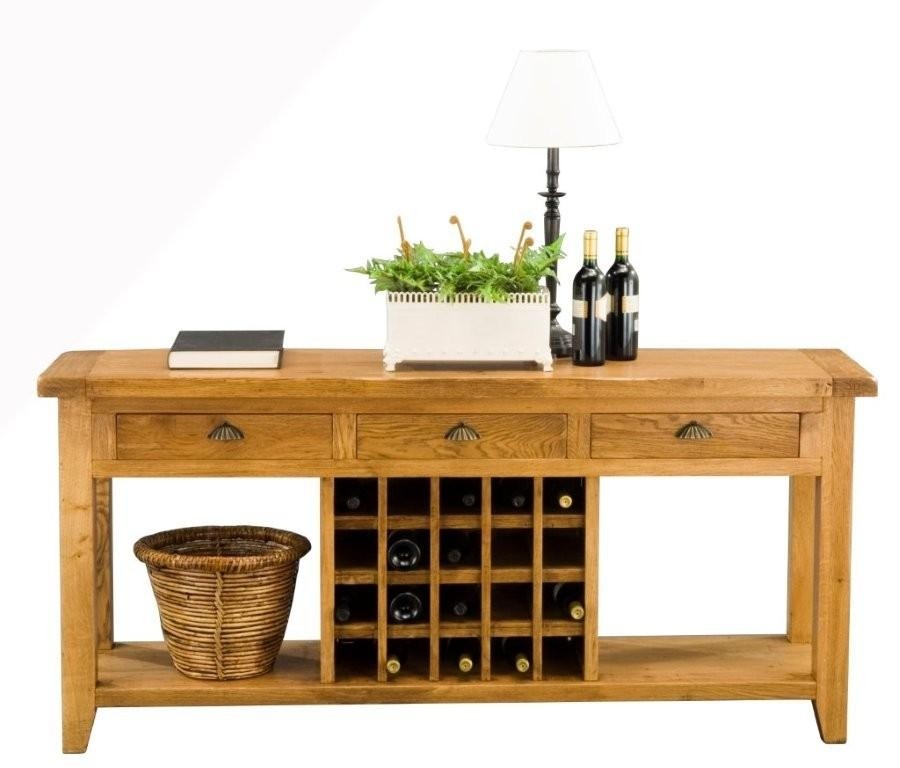 Console table with wine rack 7
