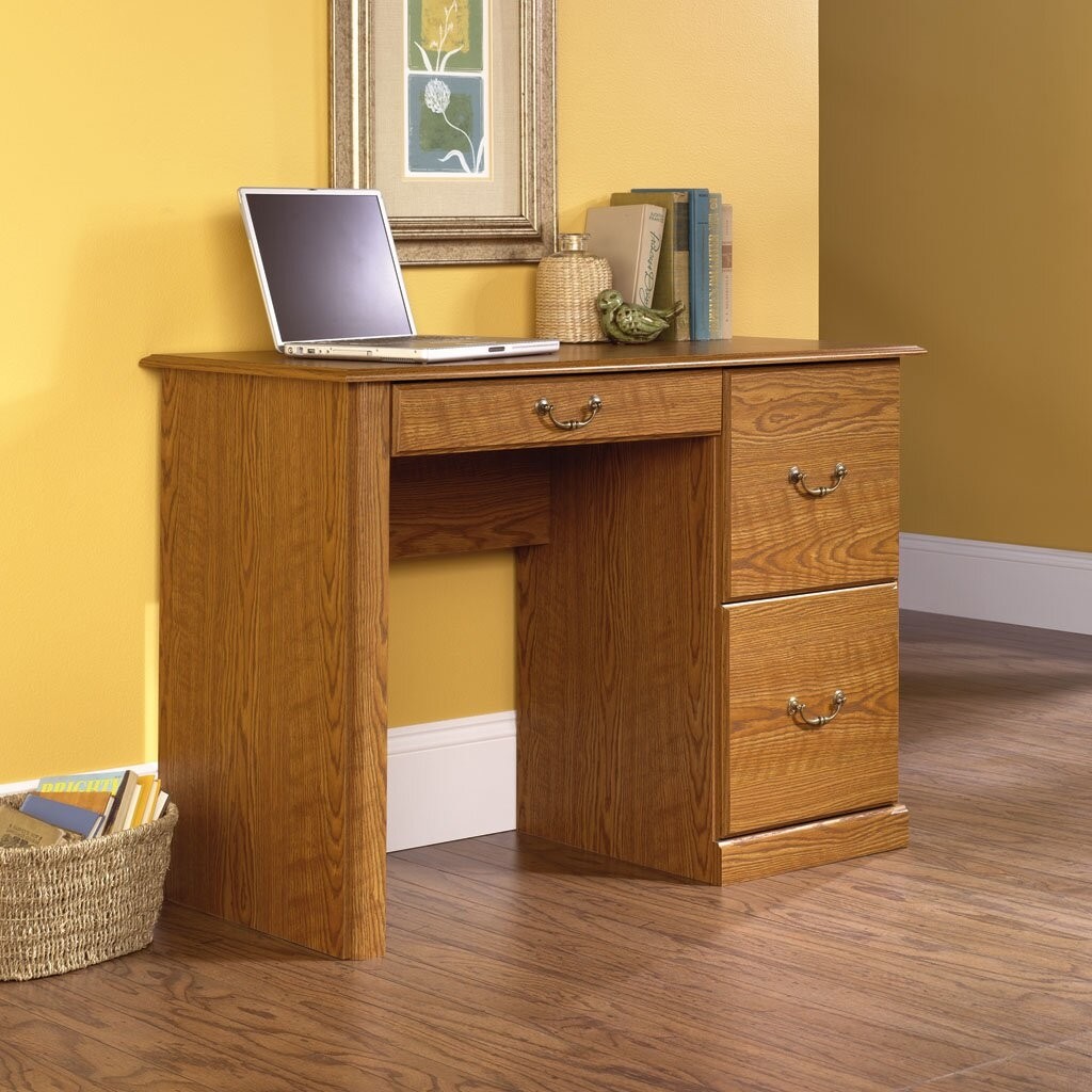 Small office desk with 2024 locking drawers