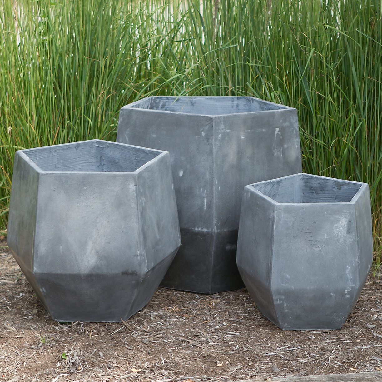 Fiberclay prism pot in gardening planters outdoor planters all weather