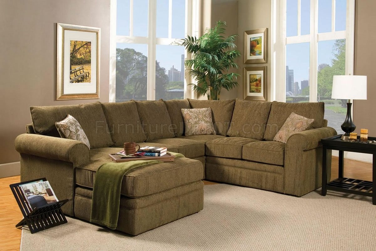 Hunter green online sectional sofa