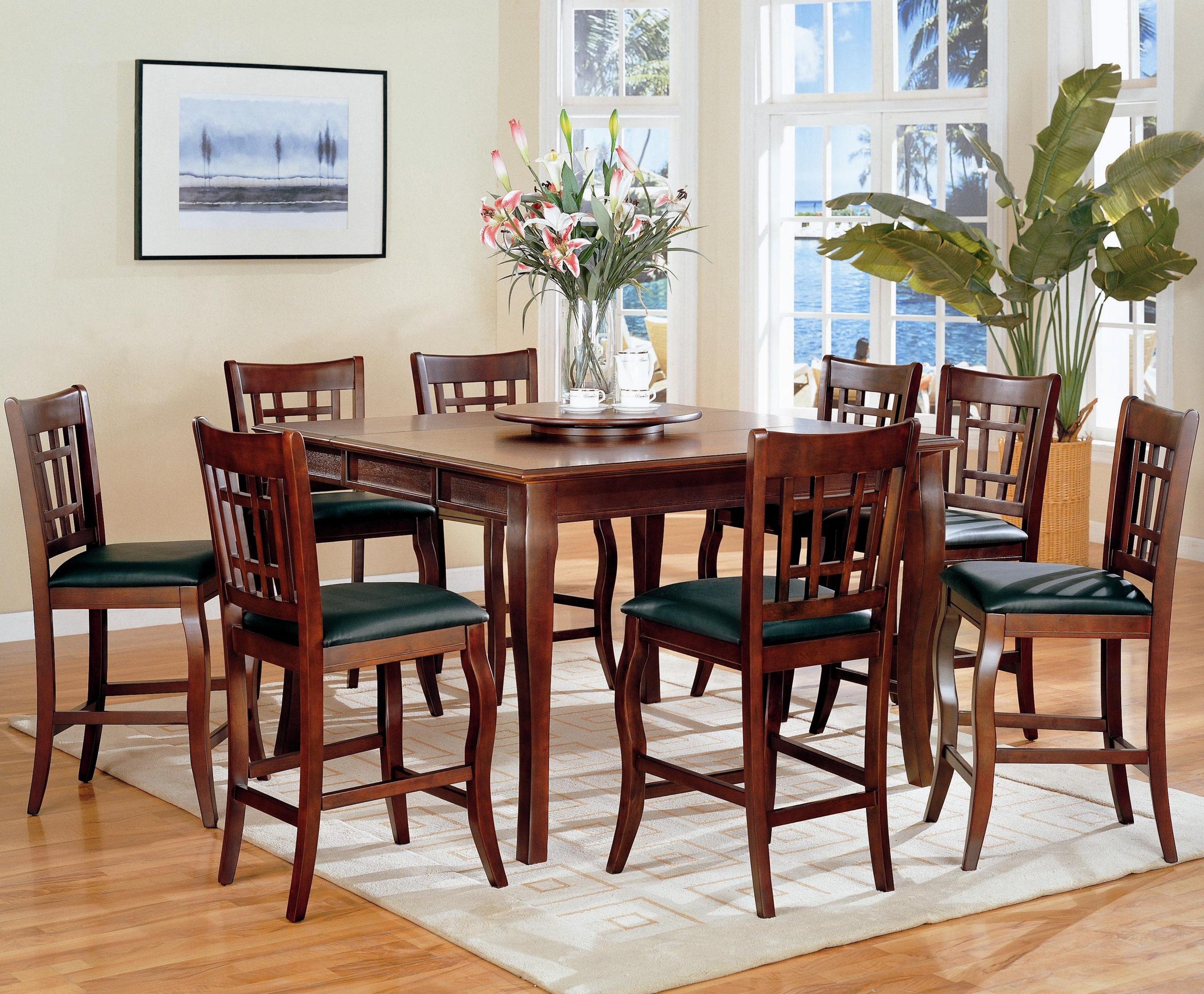 High top dining table and online chairs