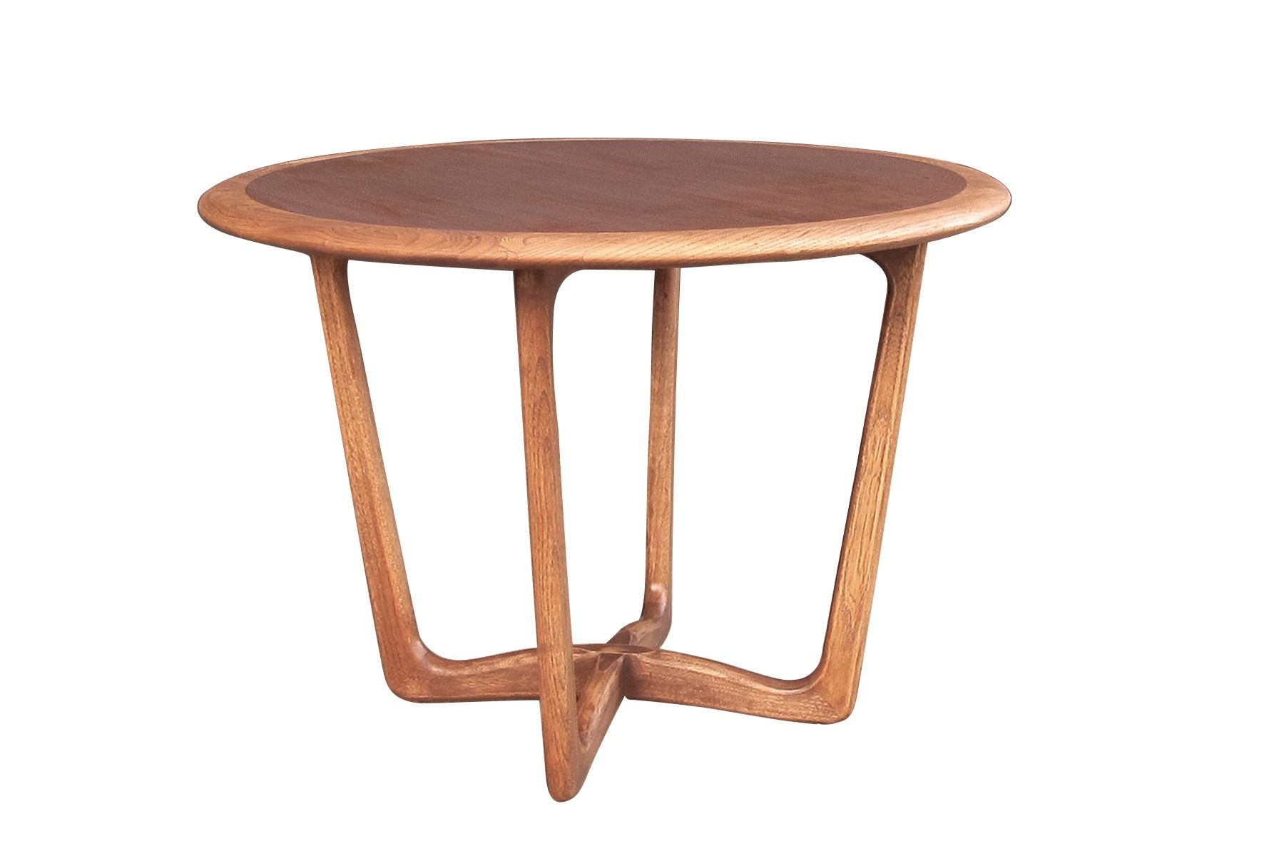 solid wood round end tables