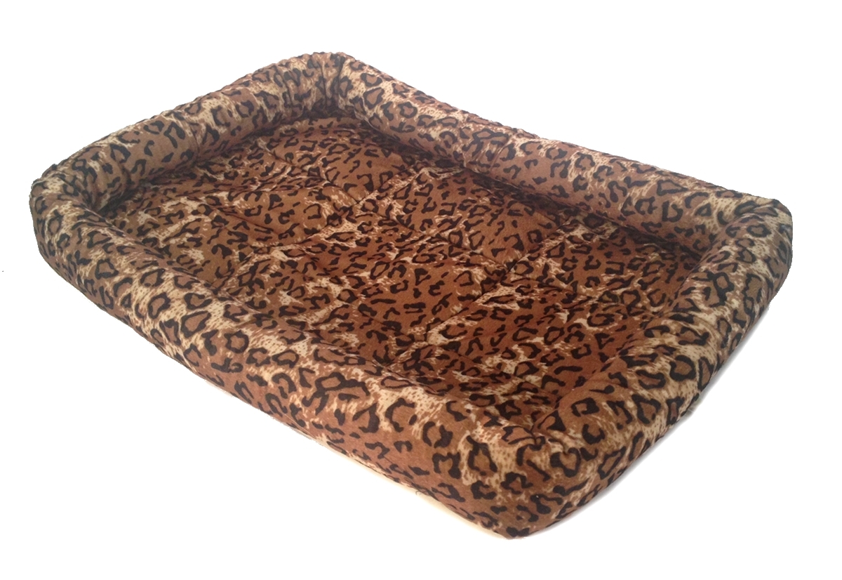 Leopard Print PET BED Cushion Pillow Mat - 17" X 12" Dogs, Cats, Puppies