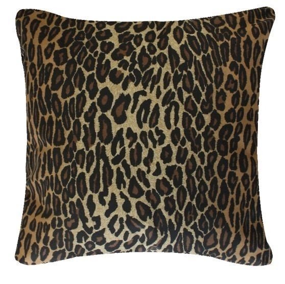 Leopard Synthetic Square Pillow