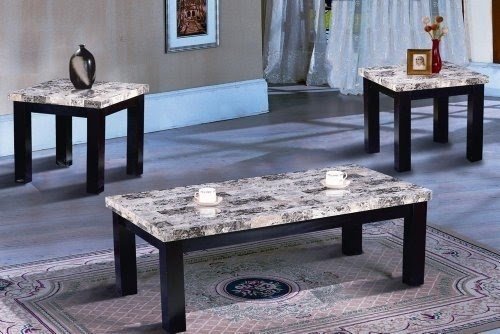 Marble top coffee table sets 2