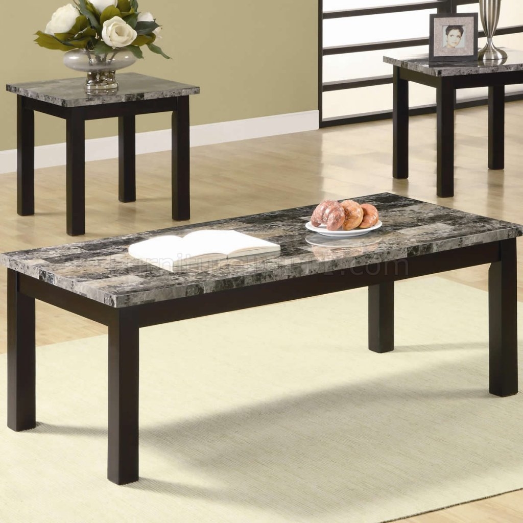 Marble top coffee table sets